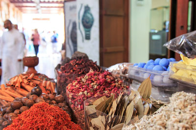 Spices for sale at market