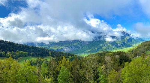 Panoramic view of landscape against sky