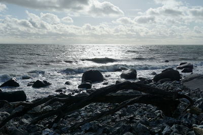 Scenic view of sea against sky