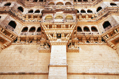 Low angle view of mehrangarh fort