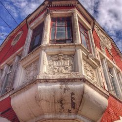 Low angle view of building against sky