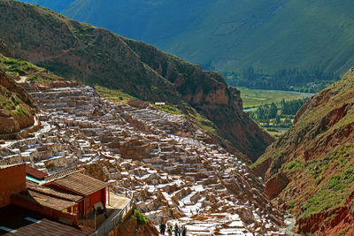 High angle view of townscape