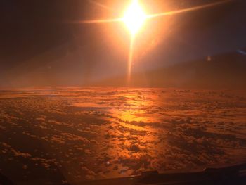 Scenic view of cloudscape against sky during sunset