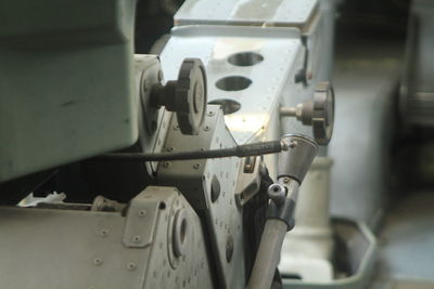 Close-up of machine part