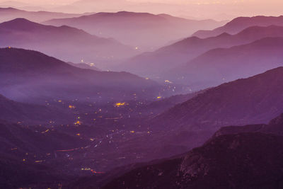 Scenic view of mountains