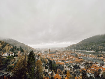 Above heidelberg, germany.