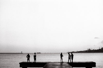 People on the pier in uskudar