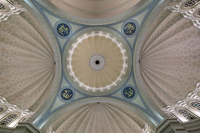 Low angle view of ceiling