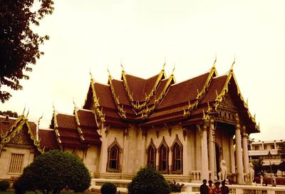 Low angle view of temple