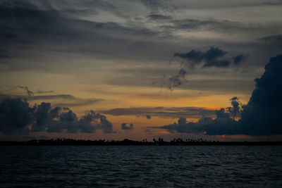 Beautiful sunset view in egang - egang, near bum - bum island , semporna. sabah, malaysia. borneo.