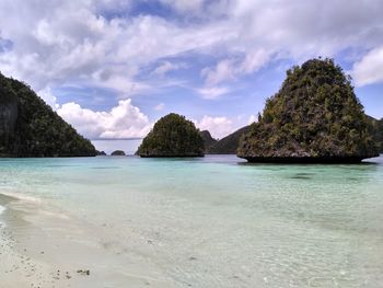 Scenic view of sea against sky