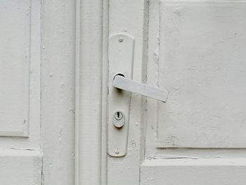 Close-up of closed door
