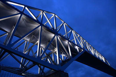 Low angle view of bridge against  sky