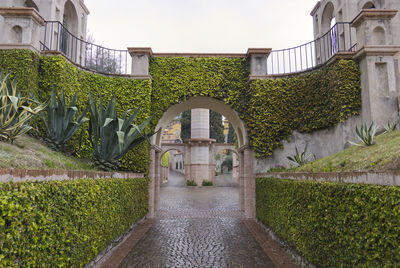High angle view of building