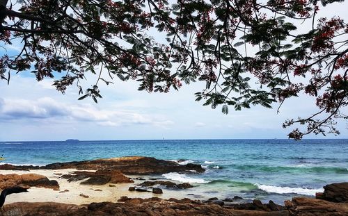 Scenic view of sea against sky