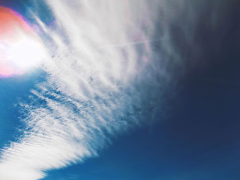 Close-up of water against sky