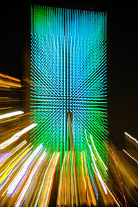 Light trails at night