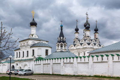 Exterior of historic building against sky