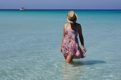 Woman on beach