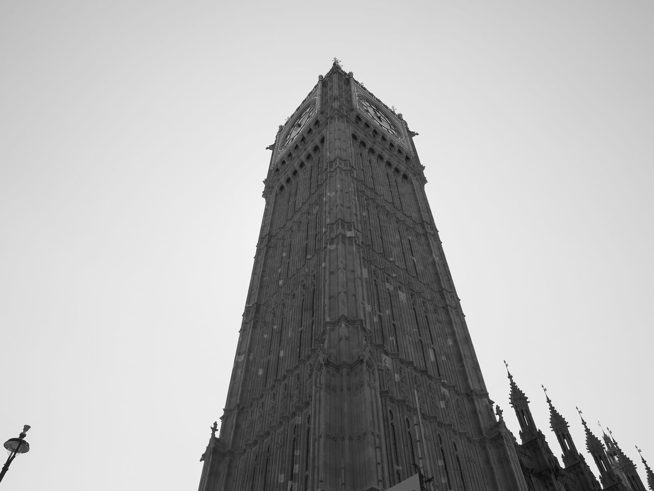 architecture, built structure, spire, building exterior, low angle view, sky, tower, steeple, history, travel destinations, the past, landmark, nature, building, black and white, travel, no people, monument, clear sky, city, day, outdoors, monochrome, skyscraper, tourism, monochrome photography