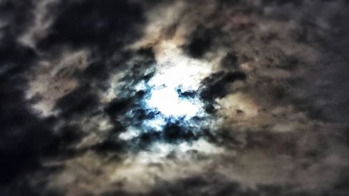 Low angle view of cloudy sky