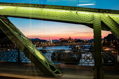 Bridge over river in city