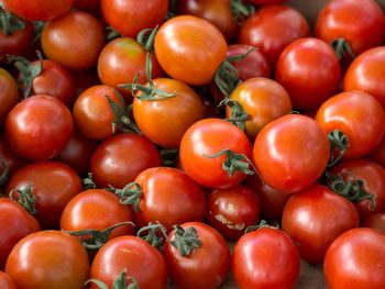 Full frame shot of tomatoes at market