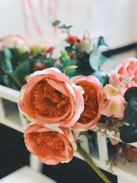 Close-up of rose bouquet