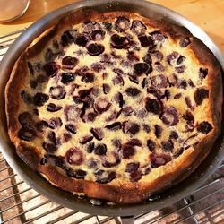 High angle view of ice cream in plate on table