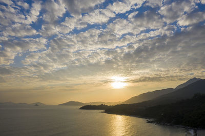 Aerial view of lantau island, hong kong