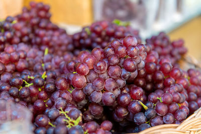 Close-up of grapes for sale