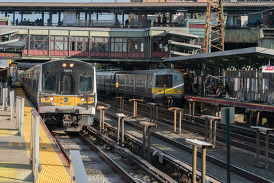 Train at railroad station