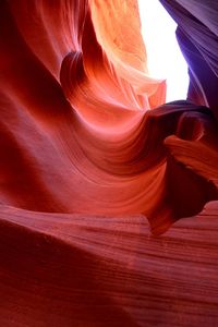 Low angle view of rock formation