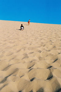 Climbing the dune 