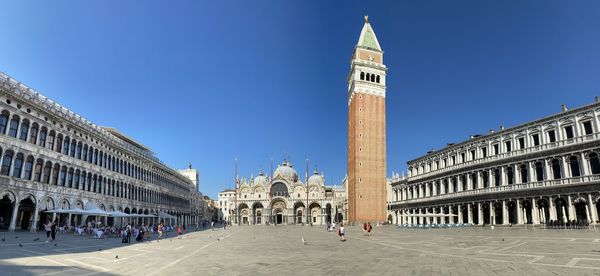 View of historic building against clear sky