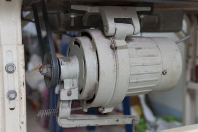 Close-up of machine part