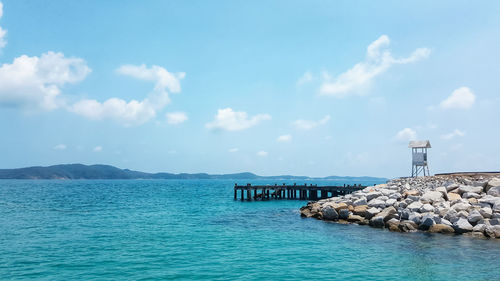 Scenic view of sea against sky