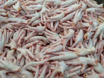 Full frame shot of carrots for sale in market