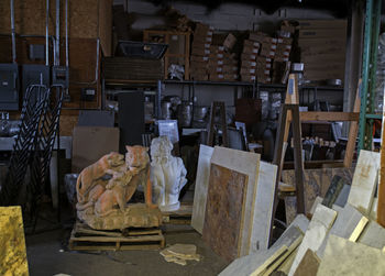 Full frame of objects on table