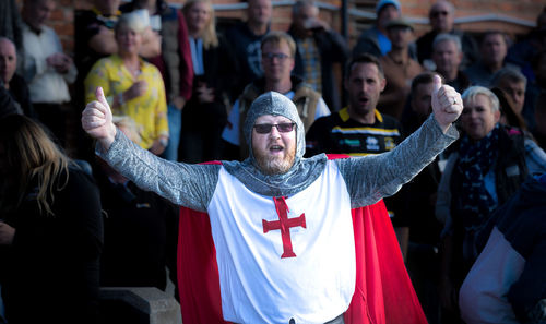 Group of people at music concert