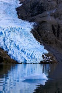 Scenic view of frozen lake