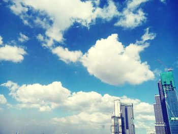 Low angle view of cloudy sky