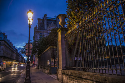 Street light at night