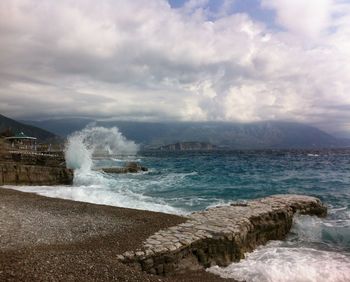 Scenic view of sea against sky