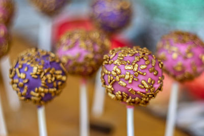 Close-up of lollipops for sale