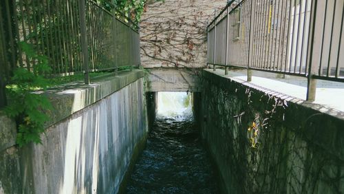 Footbridge over water