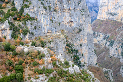 View of rock formations