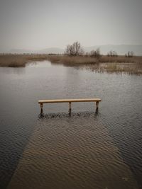 Pier on lake