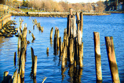 Scenic view of lake