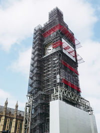 Low angle view of building against sky